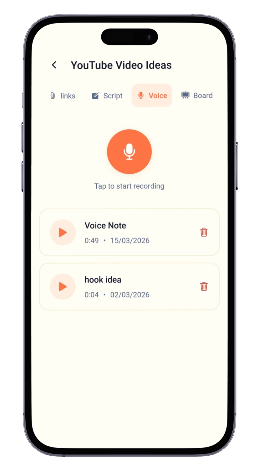 Record Voice Notes